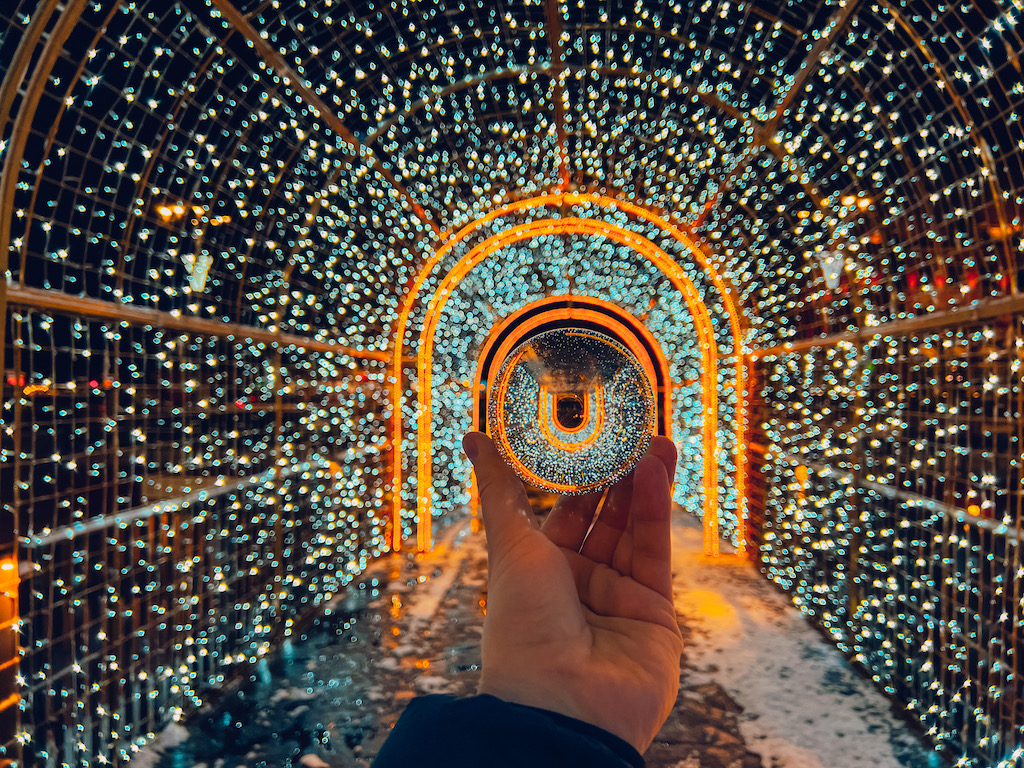 Christmas lights in Frisco